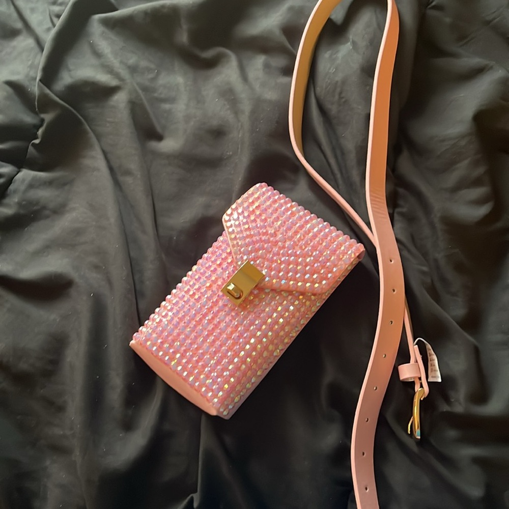 Pink Rhinestone Fanny Pack - Picture 2 of 7